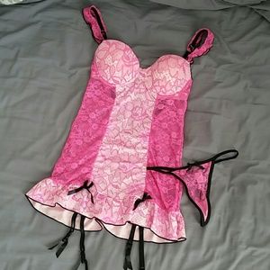 Pink Lingerie Sz Small